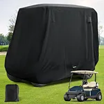 Drive-up Golf Cart Cover - 420D/600D Polyester with Zipper Doors for Storage Protection